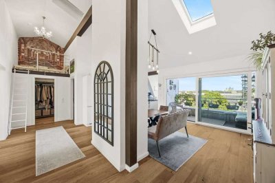 Außergewöhnliches Penthouse mit Loftcharakter, Terrasse und beeindruckender Raumhöhe