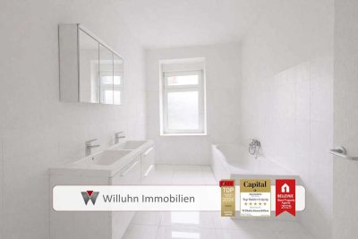 Frisch renoviert! | Helle Erdgeschosswohnung mit Tageslichtbad | 3 Zimmer & offene Küche!