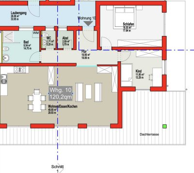 NEUBAU Erstbezug 3 Zimmer Penthousewohnung