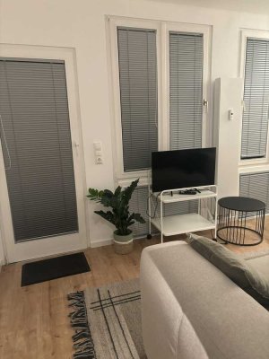 Möblierte 1-Zimmer-Erdgeschosswohnung mit Vollausstattung