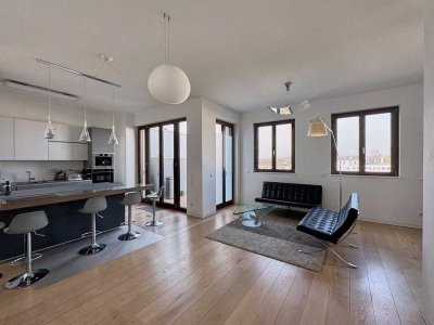 Family-Friendly Penthouse Ostend: ECB Proximity, Private Park & KfW55 Loans (Energy class A)