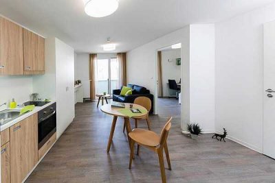Moderne 2-Zimmer-Wohnung - möbliert mit Stellplatz zur Zwischenmiete