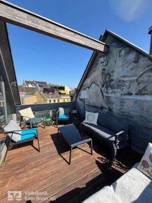Architektenwohnung mit Sonnenterasse über den Dächern Bonns inkl. PKW Stellplatz