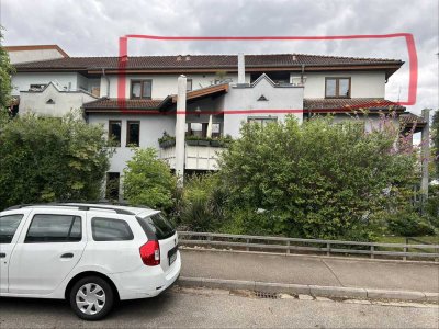 Moderne Dachgeschosswohnung mit großer Dachterrasse & Garage zum Wohlfühlen