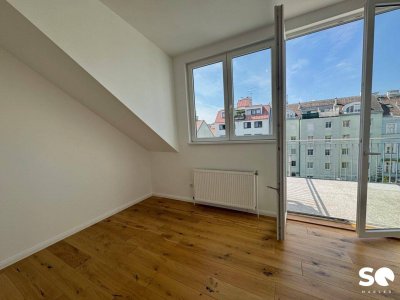 #SQ - LICHTDURCHFLUTETE DACHGESCHOSSWOHNUNG MIT BALKON IN RUHELAGE!
