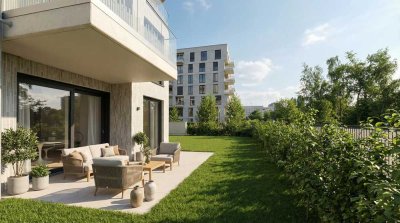 OPEN HOUSE am 22.03.26 / 14-16 Uhr! Kurzfristig bezugsfertige Wohnung mit 4 Zi., 2 Bädern und Garten