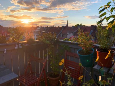 großzügige 4-Raum-Maisonette-Wohnung mit Balkon und Einbauküche in Nürnberg
