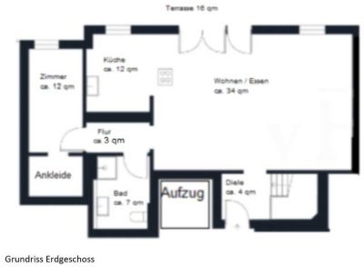 Exklusive 3-Zimmer-EG-Wohnung in Thon