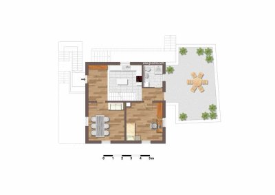 Kernsanierte Maisonette-Wohnung sofort bezugsfrei!