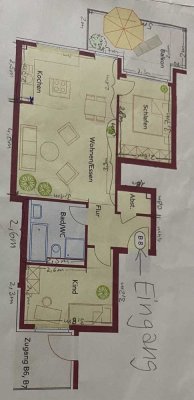 Attraktive 3,5-Zimmer-Wohnung mit großem Balkon und Tiefgaregenstellplatz in Backnang-Maubach