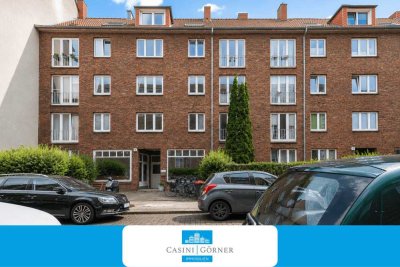 Charmante und gepflegte 2-Zimmer-Wohnung im Rotklinker in gefragter Lage von Barmbek-Nord!