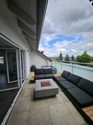 Frisch renovierte DG-Wohnung mit Dachterrasse, hochwertiger EBK und Innenausstattung in Bodersweier