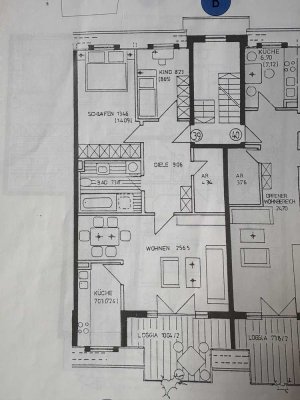 Helle 3-Zimmer-Wohnung in Merching