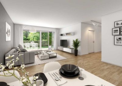 Wohnen im Plus: Energieeffiziente 2-Zimmer-Wohnung mit Südgarten in Seligenstadt