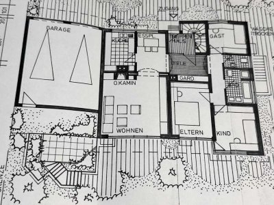 4,5 Z ETW m. Garage, Terrasse, Garten u. Schwimmbad