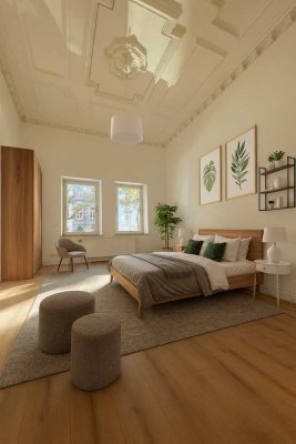 Kernsanierte Wohnung mit Garten & Wintergarten im Frankenberger Viertel