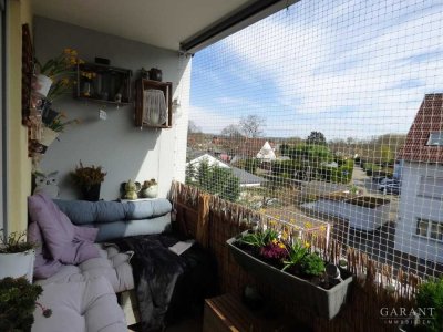 Bildschöne 2 Zimmer-Maisonette-Wohnung mit 2 Loggien und Garage in beliebter Lage