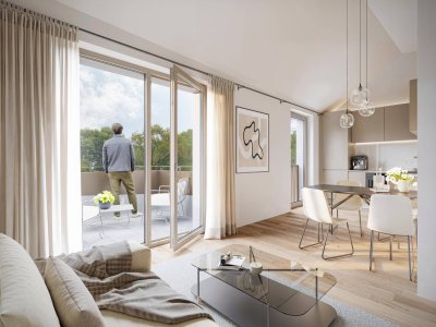HOCHWERTIG UND MODERN WOHNEN IN LANGENZERSDORF: DACHGESCHOSSWOHNUNG MIT BRILLANTER INFRASTRUKTUR UND VERKEHRSANBINDUNG IN BESTER ZENTRUMSLAGE