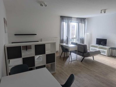 Neuwertig & möbliert: 1-Zi.-Wohnung mit EBK & TG-Stellplatz in Neudietendorf