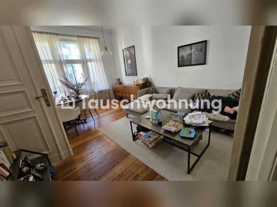Tauschwohnung: 3 Z. Altbauwohnung mit Stuck (1.000€ warm) gegen 90qm W.