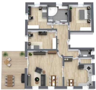 Großzügige 4-Zimmer-Erdgeschosswohnung mit Terrasse, Garage & Stellplatz in Laaber!