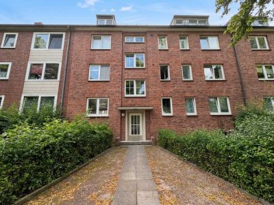 Gepflegte Erdgeschoßwohnung zur Miete mit Balkon in Hamburg Wandsbek - Wentzel Dr.