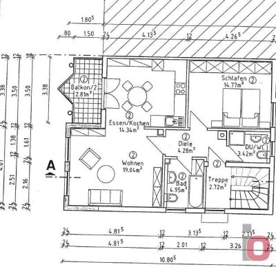 Top renovierte und modernisierte 2-ZKB-Wohnung mit Balkon im 3-Fam.-Haus - Frei ab 01.08.2025