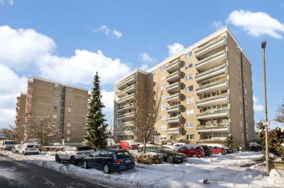 Sehr gepflegte 3-Zimmer-Wohnung mit Balkon, Aufzug, Gäste-WC und Tiefgaragenstellplatz in Rodenbach