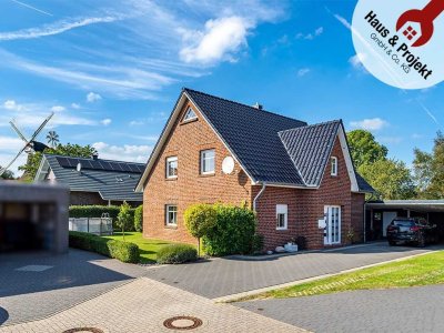 Modernes Haus in ruhiger Sackgassenlage mitten in Ostfriesland