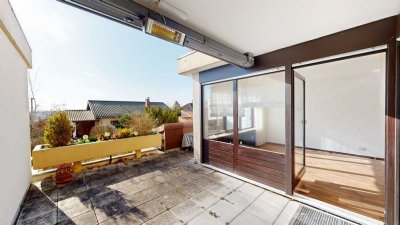 Helle 2-ZKB-Wohnung mit großzügiger Terrasse in ruhiger Lage von Bad Bergzabern