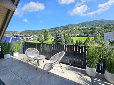 Dachgeschoß-Wohnung mit Blick ins Grüne! NEUBAU im Zentrum Mondsee!