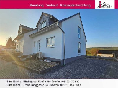 **Neubau-Erstbezug in Stadecken-Elsheim** Luxuriöse Doppelhaushälfte in gewachsener 1-A Wohnla