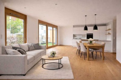Exklusive 3-Zimmer-Wohnung mit Balkon und Dachgarten in bester Lage direkt am Englischen Garten