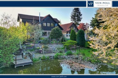Ein Haus am See: Großes Einfamilienhaus mit Doppelgarage in Griebenow