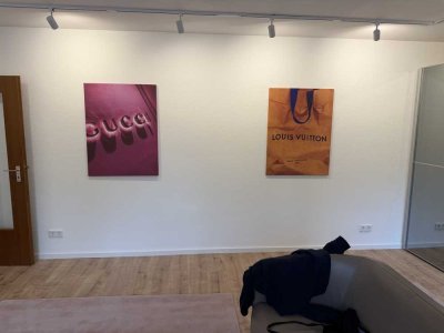 Luxus Wohnung voll möbliert mit nagelneuer Küche 1 km zu Rhein und zu Uni, TG Stellplatz