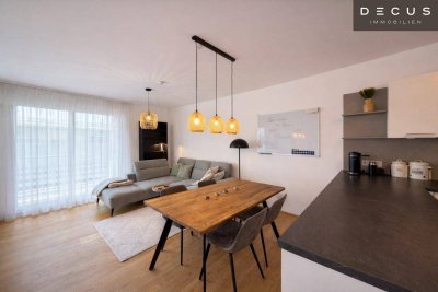 GROSSARTIGE 2-ZIMMER WOHNUNG | VOLL MÖBLIERT &amp; MODERN | 2 TERRASSEN | GARAGENPLATZ OPTIONAL | RUHIGE LAGE