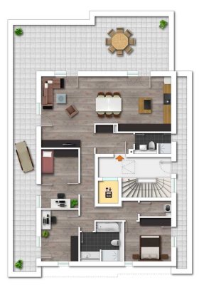 Exklusives 4 Zimmer Penthouse über den Dächern von Vöhringen