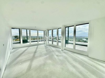 Exklusives Penthouse mit 90m2 Panoramaterrasse: Provisionsfrei: Wohnung + Büro mit luxuriöser Ausstattung