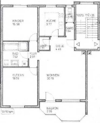 Gepflegte 3-Zimmer-Wohnung mit Balkon in Top-Lage nahe Naabtalcenter
