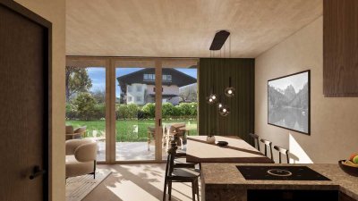 3-Zimmer Erdgeschosswohnung im Garmischer Zentrum