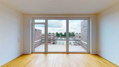 3-Zimmer-Wohnung mit Balkon und Weserblick in der Bremer Überseestadt