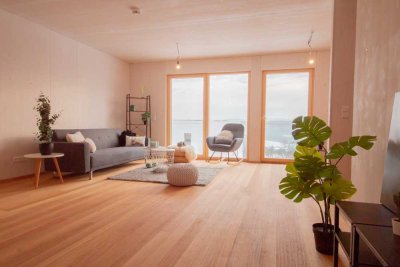 Elegante 5-Zimmer-Doppelhaushälfte in Massivholzbauweise in ruhiger Naturlage