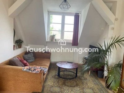 Tauschwohnung: helle Dachgeschosswohnung im Westen