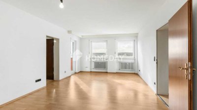 Über den Dächern der Stadt – leerstehende 2-Zimmer-Wohnung, mit Balkon und Wintergarten