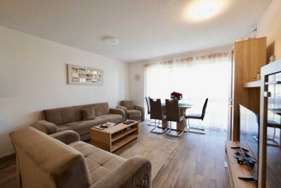 Traumhafte 2-Zi Wohnung im Sauerbrunnen, Terrasse + Garten, Einbauküche, TG-Stellplatz