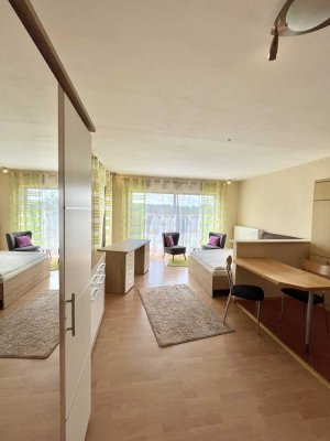 Vollmöblierte 1-Zimmer-Wohnung mit Mainblick - für Pendler, Wochenendheimfahrer oder Referendare