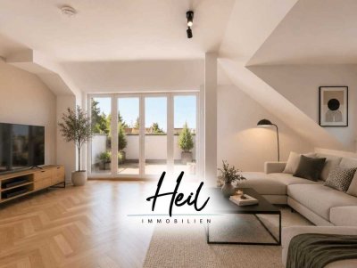 Vermietete Dachgeschosswohnung mit Loggia in denkmalgeschütztem Altbau in Leipzig