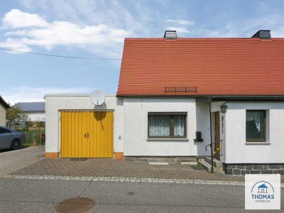 Beschauliche DHH (3 Zi.) mit Wohlfühlambiente & 513 m2 Grundstück im romantischen Stadtteil Polenz