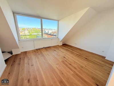 Hoch oben: 3-Zimmer Dachgeschoß-Wohnung mit Balkon - Allgemeingarten - Traumhaus - zukünftige Ubahn