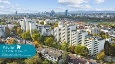 ++Praktisch, solide, nachhaltig! 3-Zimmer-Wohnung mit Balkon & Stellplatz in Oberrad++